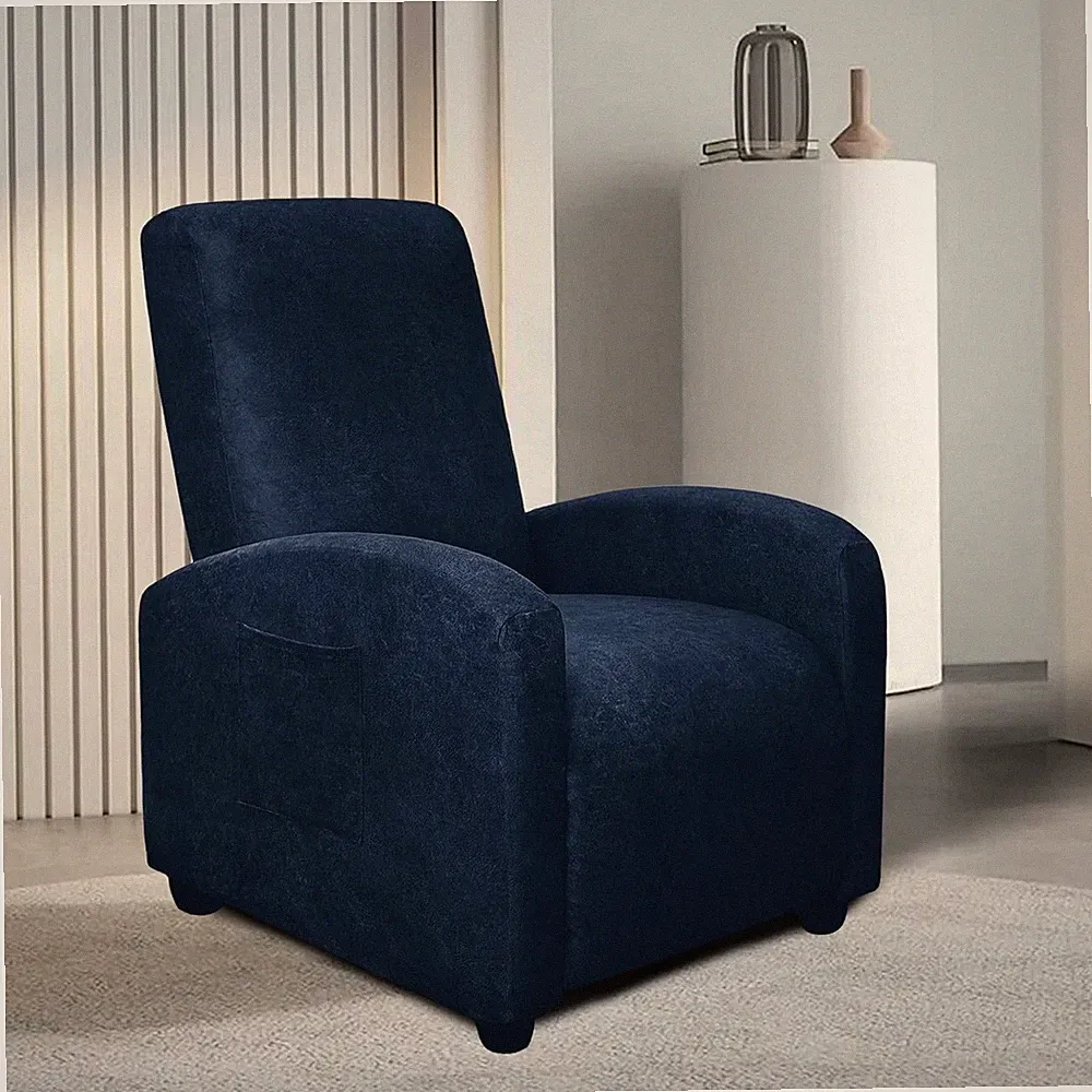 WdFour Leather-Like 4-Pieces Recliner Chair Covers Specifically for Small Adj...